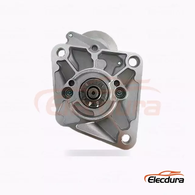 228000-7220 Land Rover Defender Startermotor, 12V 2,0kW 9 t&aelig;nder, bagfra terminalvisning