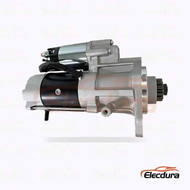 1-81100-3412 Motor de arranque Isuzu 6WA1 6WF1, 24 V, 7,5 kW, 11 dientes, vista lateral completa