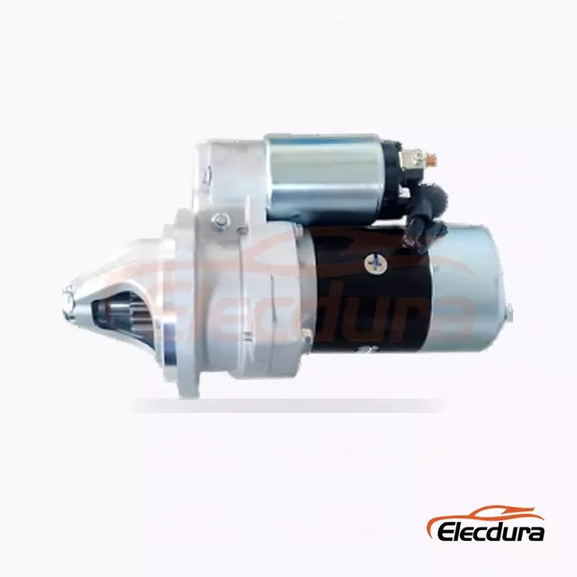 18059N Start&eacute;r typu Hitachi pro vysokozdvižn&yacute; voz&iacute;k Nissan, 24V 4,5kW, 11 zubů, kompletn&iacute; bočn&iacute; pohled