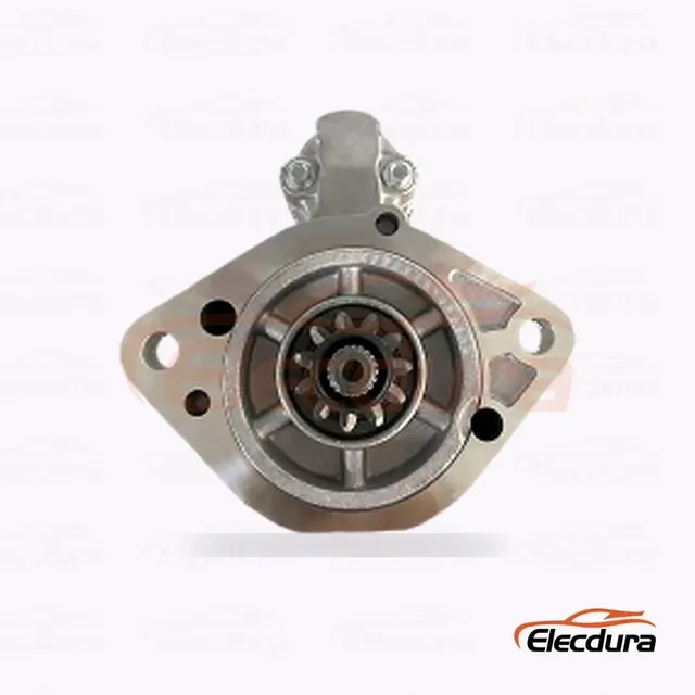M008T80471A Mitsubishi 4M40 E307 Motor de arranque , 24V 3.2 kW 2 dientes, vista lateral completa