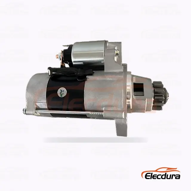 Motor de partida Mitsubishi M008T71471, 12V 1,7kW 12 dentes, vista do terminal traseiro