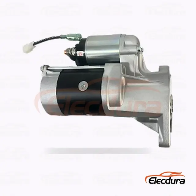3708100SBJB1 Hitachi-type startmotor, 12V 2,8kW 9 t&aelig;nder, bagfra terminalvisning