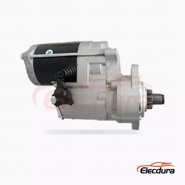 428000-3310 Yanmar 3TNV70 a 3TNV80F Start&eacute;r Motor, 12V 1,4kW 15 zubů, kompletn&iacute; bočn&iacute; pohled